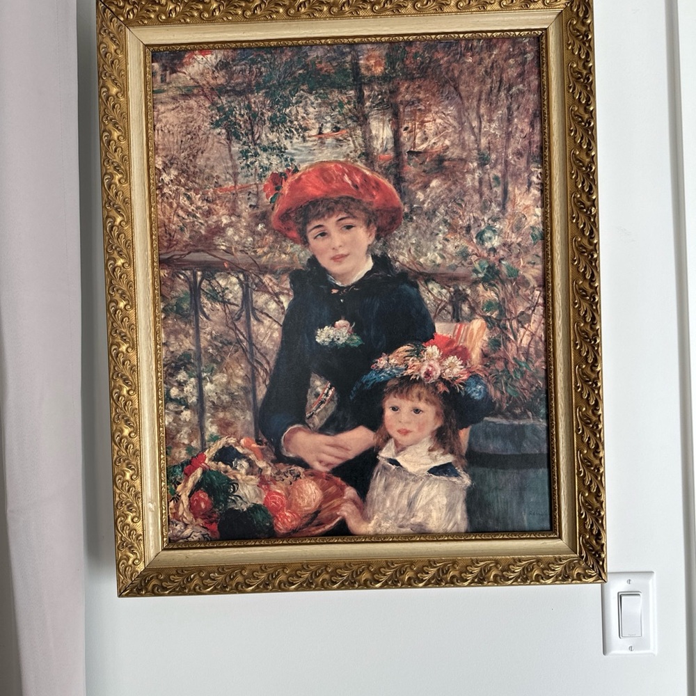 Framed Art Print with Gold Frame